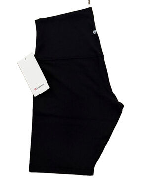 LULULEMON ALIGN SUPER HIGH RISE SHORT 10” BLACK COLOR Size 14 NWT